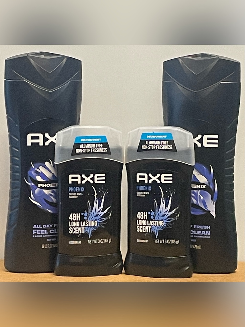 AXE Phoenix Body Wash & Deodorant Stick (4 Pack)